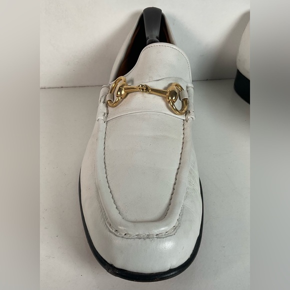 Johnston Murphy Horse Bit Loafer | Aristocraft | White | USA Made | 10.5 A main image 12
